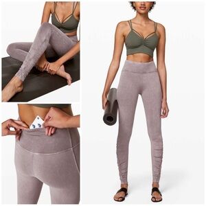 Lululemon Inner Glow Leggings/Tight Washed Half Moon